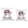 Sloth Heart Shape Sunglasses Dabbing Dance Lover Throw Pillow