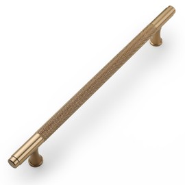 9BUILD 10 Pack Knurled Cabinet Pulls 7 Inch Champagne Bronze Kitchen Cabinet Handles Cabinet Hardware Kitchen Handles for Cabinets Dresser Pulls T Bar Drawer Handle