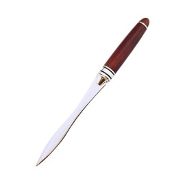Chris.W Wood Handle Letter Opener Envelope Slitter Tea Knife, Stainless Steel Blade, 6.2"