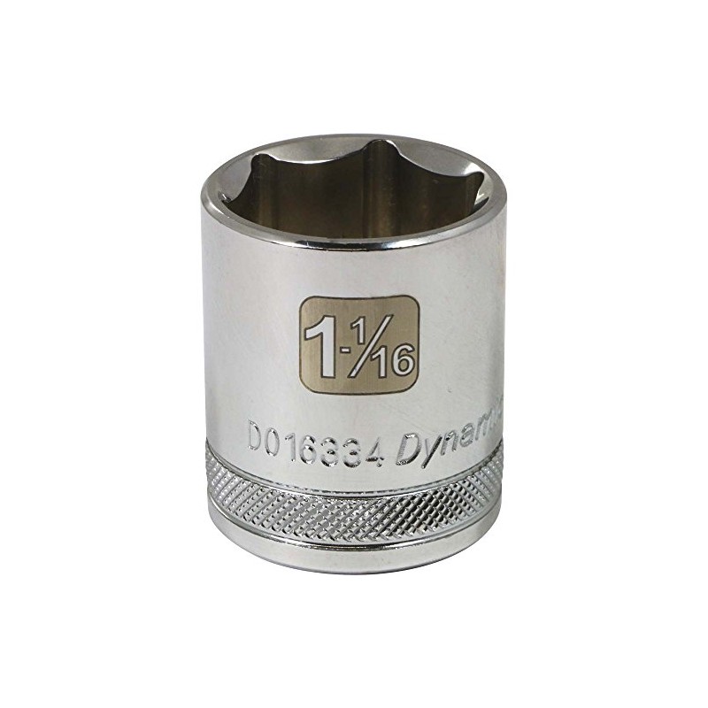 Dynamic Tools D016334 1/2" Drive 6 Point SAE Socket with
