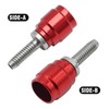 Ollanoos 4 Sets Disc Bicycle Olive Connecting Insert Oil Fitting