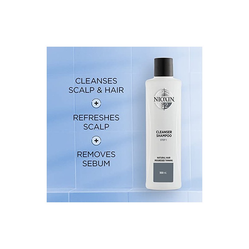 NIOXIN - Champú antigrasa limpiador - para Cabello Fino, Natural