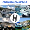 B00351PL-WS Marine Storage / Stowing Clip for Pontoon Boat Ladder