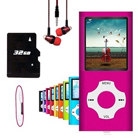MP3 Player / MP4 Player, Hotechs MP3 Music Player with 32GB Memory SD Card Slim Classic Digital LCD 1.82'' Screen MINI USB Port with FM Radio, Voice Record