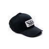 White Farm Equipment Tractor Logo Hat, Solid Black