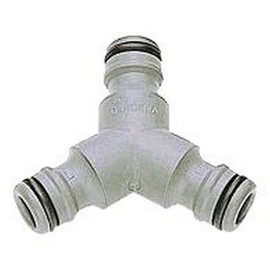 Gardena Y-Coupling 3-Way in Grey Packed Up