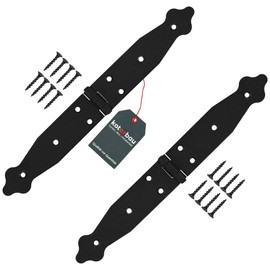 KOTARBAU® Set of 2 Door Hinges 150 x 150 x 35 mm Powder-Coated Steel Door Hinge Black Hinges Folding Window Hinge Wooden Door Garden Gate Hinge Box Hinge Gate Fitting