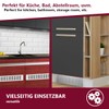 2 x high-quality aluminium ventilation grille for ideal ventilation –