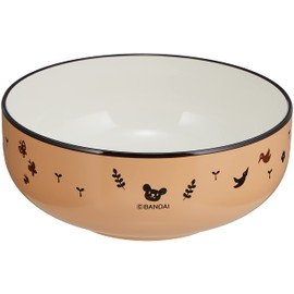"The Bear's School" Harmony Coating Bowl, Diameter 4.7 inches (12 cm), Beige 780591