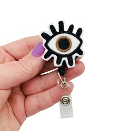 Brown Eye Retractable Badge Reel