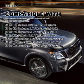 FRGOLIN Complete Engine Oil Filter & Housing Assembly Compatible with Kia Sedona Cadenza Sorento Hyundai Santa Fe Azera 3.3L 3.5L V6 2012-2019 Replaces 26300-3CAB0 26300-3CAB1