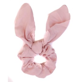 Mytoptrendz Satin Silk Scarf Scrunchie Hair Ties Elastic Bowknot for Girls Women Ponytail Bun Updo Holder Tail Scrunchy Hair Bobbles(Dusky pink)