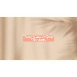 Darla's Studio 66 Rustic Wooden Shoe Rack Bench – 2-Tier Entryway Organizer in Dark Walnut – 28"