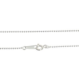 Sears 925 Ball Chain Necklace, Silver, Silver, No Gemstone