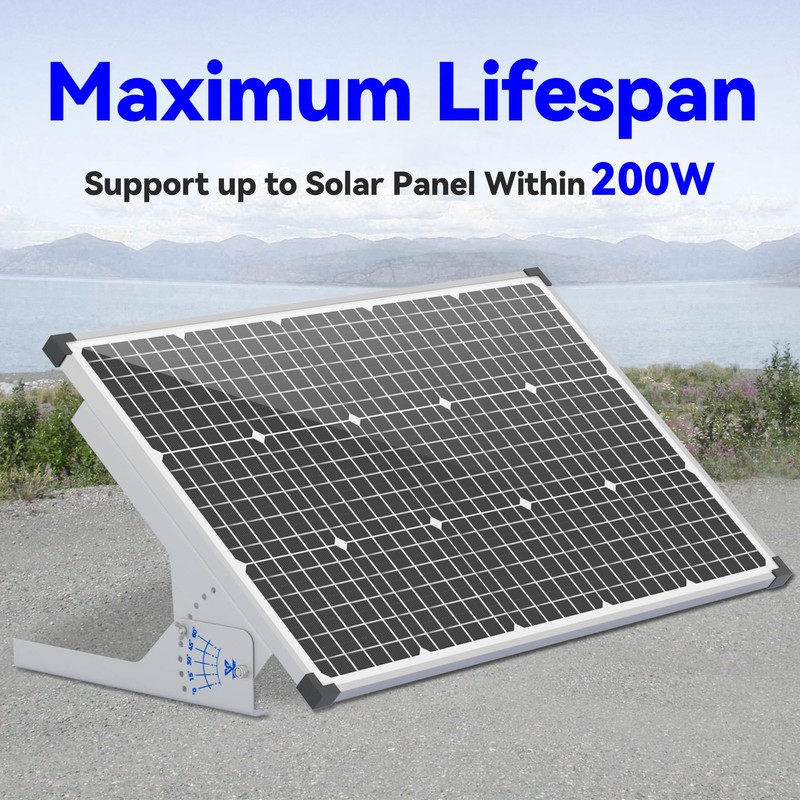 Voltset Solar Panel Mount Stand: 13.8in Immortal Steel Adjustable Angle