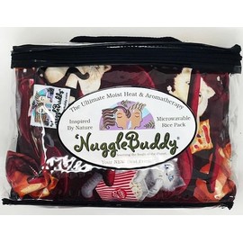 'NUGGLEBUDDY New! Microwavable Moist Heat & Aromatherapy Organic Rice Pack. Back in Stock! Darling Movie Cats Fabric with Spearmint Eucalyptus Aromatherapy! Cat Lover's Unique Gift!