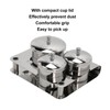 Stainless Steel Nail Powder Holder Thickening Sturdy Dustproof Smooth Surface