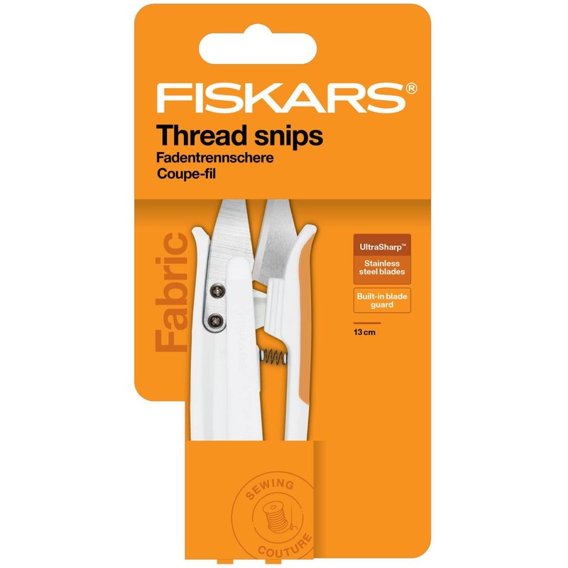 Fiskars Softgrip™ Thread Snips – UltraSharp™ Stainless Steel Shears for