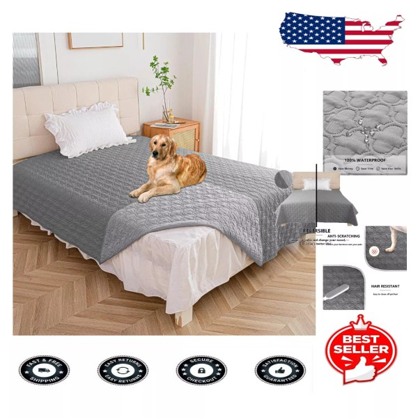 High-Quality Reversible Dog Blanket - Sofa Protector and Travel Essential