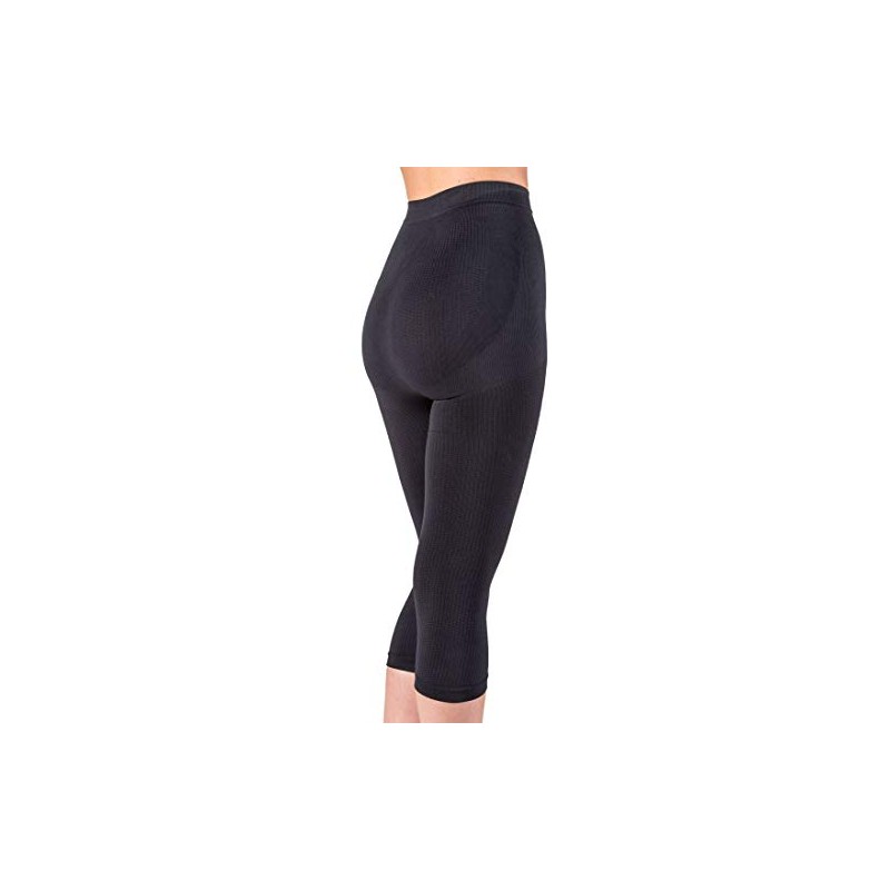 CzSalus CzSalus Anti Cellulite Slimming Capri Pants with Silver -