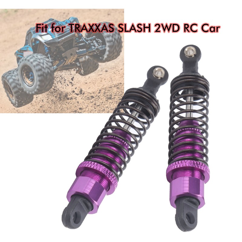 2Pcs 72mm RC Aluminium Shock Absorber Damper for TRAXXAS SLASH