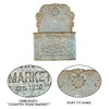 Chadechimo Hanging Wall Storage Baskets, Metal Hanging Baskets for Mail,