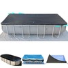 SIHAIAN 10x20Ft Rectangular Pool Cover with Side Storage for Oval
