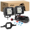 Nilight 2Pcs 3 Inch Led Pods Cubes 2 Inch Tow