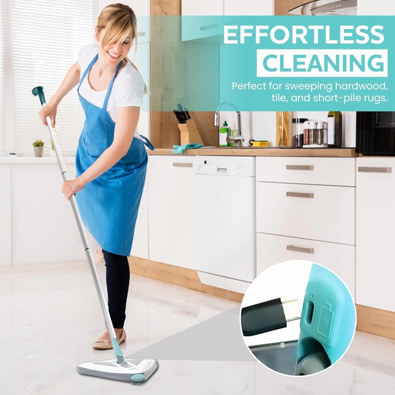 Zippi Sweeper Pro - 2025 New and Improved Lightweight Sweeper,
