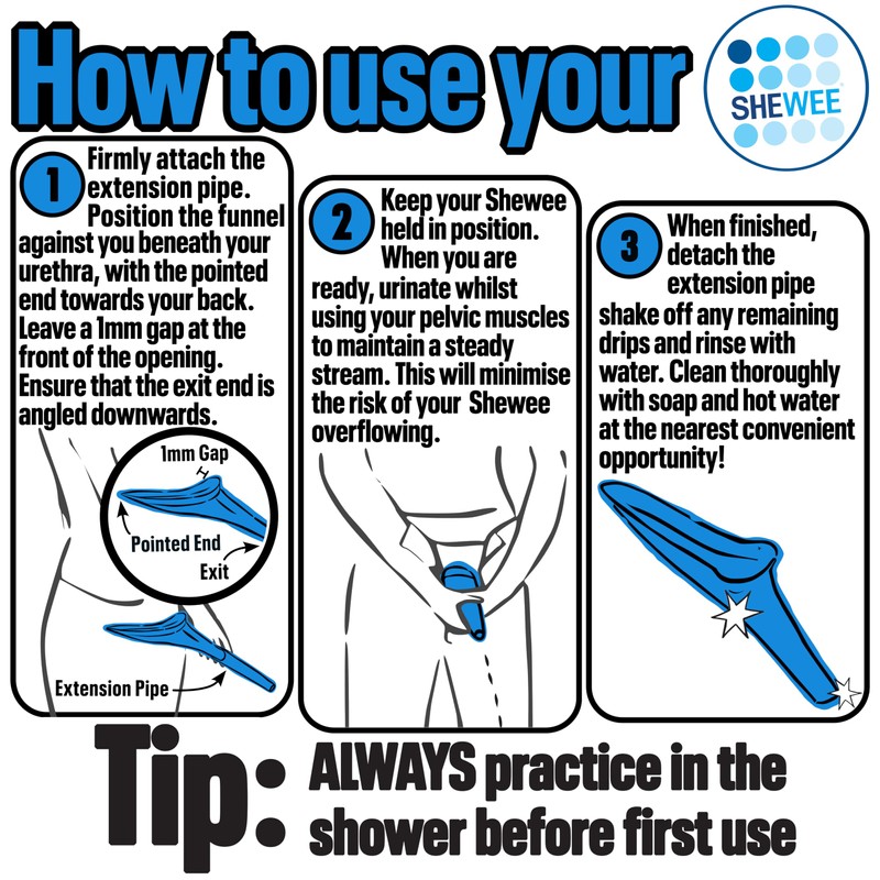 SHEWEE Flexi + Case – Reusable Pee Funnel – A
