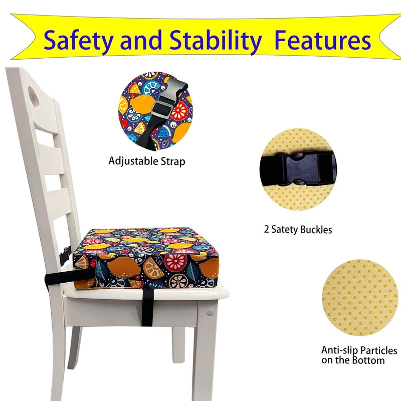 MEALOAYO Toddler Booster Seats for Kitchen Chair with Double Safer