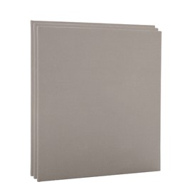 Paramount Pro-Tones All-Media Toned Canvas Panels 3-Pack - Triple-Primed 100% Cotton Canvas, Non-Reflective Colors - Grey 12x16"