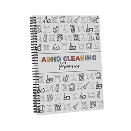 ADHD Cleaning Planner, 1 Count Weekly & Monthly & Yearly Cleaning Checklist, Home Cleaning Schedule, Personal Organizer, Office Stationery & Supplies, ADHD Office Accessories