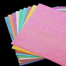 50PCS Pearl Glitter Origami Paper,Single Sided Origami Paper,Shiny Folding Paper,12.5*12.5cm Square Folding Paper,Colorful Handicraft Paper for DIY Arts and Crafts