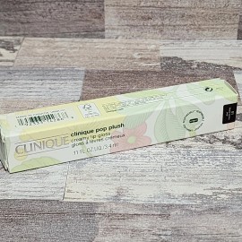 Clinique Pop Plush Creamy Lip Gloss #01 Black Honey Pop 0.11 oz/3.4 ml Full Size
