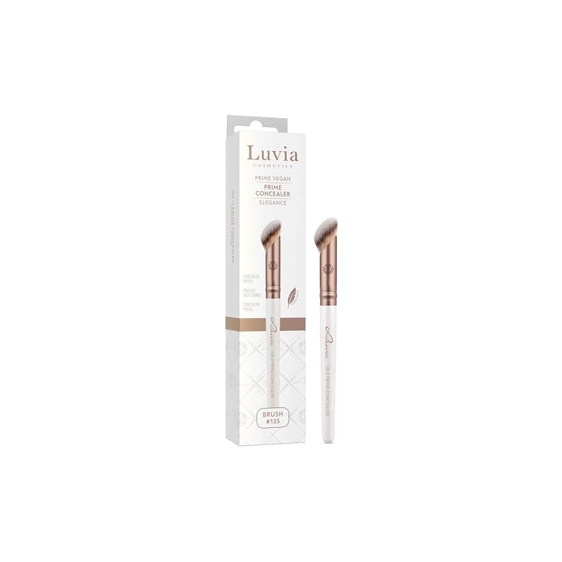 Luvia Professional Makeup Brush, Concealer Make-Up Brush, Angled Buffer Brush,