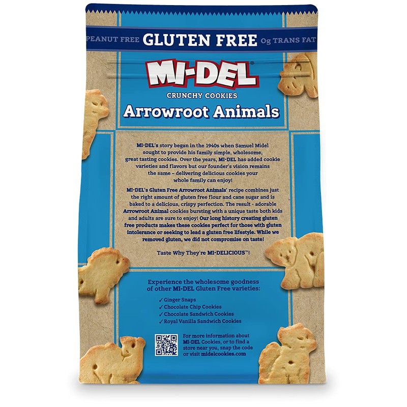 Mi-Del Gluten Free Animal Crackers - Non GMO Certified, 0g