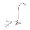E26/E27 Clip Desk Lamp Holder 5.9ft Cable 11.8in Gooseneck Design