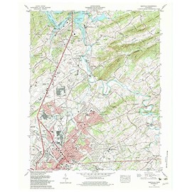 YellowMaps Maryville TN topo map, 1:24000 Scale, 7.5 X 7.5 Minute, Historical, 1979, Updated 1979, 27.5 x 22 in - Polypropylene