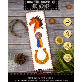 Povitrulya The Winnerr - Counted Cross Stitch Bookmark Kit