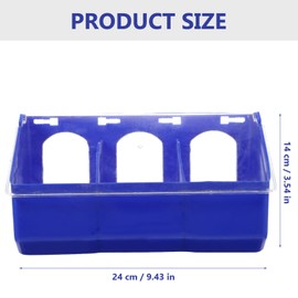 Kisangel Quail Feeder Multi-Function Pigeon Feeder Water Bird Feeder with 3 Hole (Random Color)