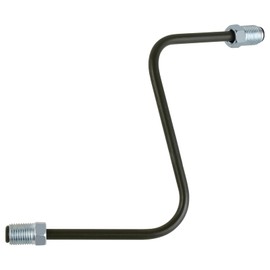 MuHize Direct Fit Front Left Brake Line for Toyota Tacoma 2005-2011 - Replaces OEM #47318-04110 - Steel Pre-Bent Line (Caliper to Hose)