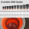 Molten Masters #10-10KG Premium Black Silicon Carbide Graphite Crucibles Cup