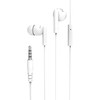 Laser Earbud Headphone with Mic in White