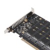 Adapter Card NVME M.2 to PCIE X16 4 Ports 32Gbps