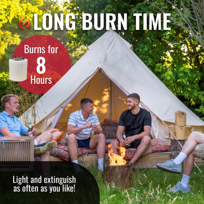 Eco Fuego Fire Pit Wax Refill – Biodegradable Vegetable Wax,