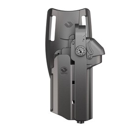 Orpaz T40 Springfield XD Holster with Light, Left-Handed Level II/Level III OWB Light Bearing Holster Compatible with Springfield XD, Lasers and Optics (T40 Pro Medium, Low-Ride)