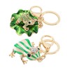 ECSiNG 2 pieces frog key ring, green frog key ring,