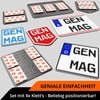 GENMAG Number Plate Holder Motorcycle Scooter Moped Moped [Extra Strong