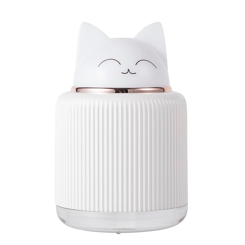 Mini Humidifier-Cute Cat Mist Humidifier for Kids Bedroom, Small Ultrasonic